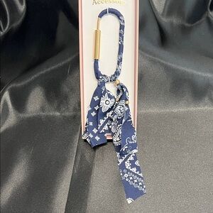 Serefina | Navy Bandana Boho Bag Charm